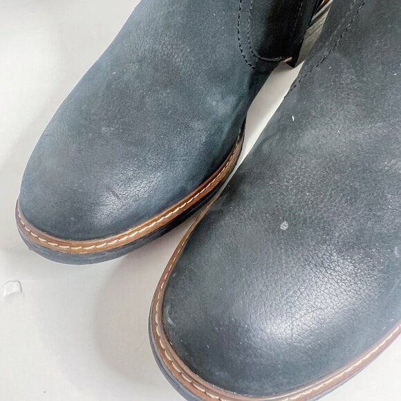 Paul Green Diego Booties Black Nuback Leather Women's Size 9 - Picture 12 of 13